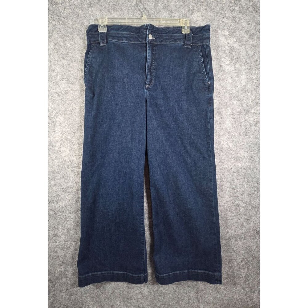 J. Crew Dark Blue Wide Leg Jeans